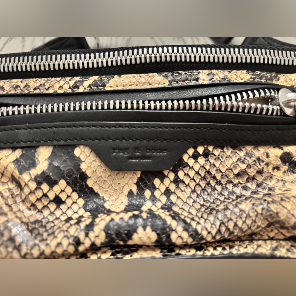 Rag & Bone Elliot Snake Embossed Leather Fanny Pack ***Like New - Picture 7 of 12
